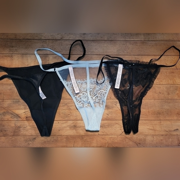 Victoria’s Secret Dream Angels 3-Pack Icy V-String Panties NIB - Picture 9 of 10